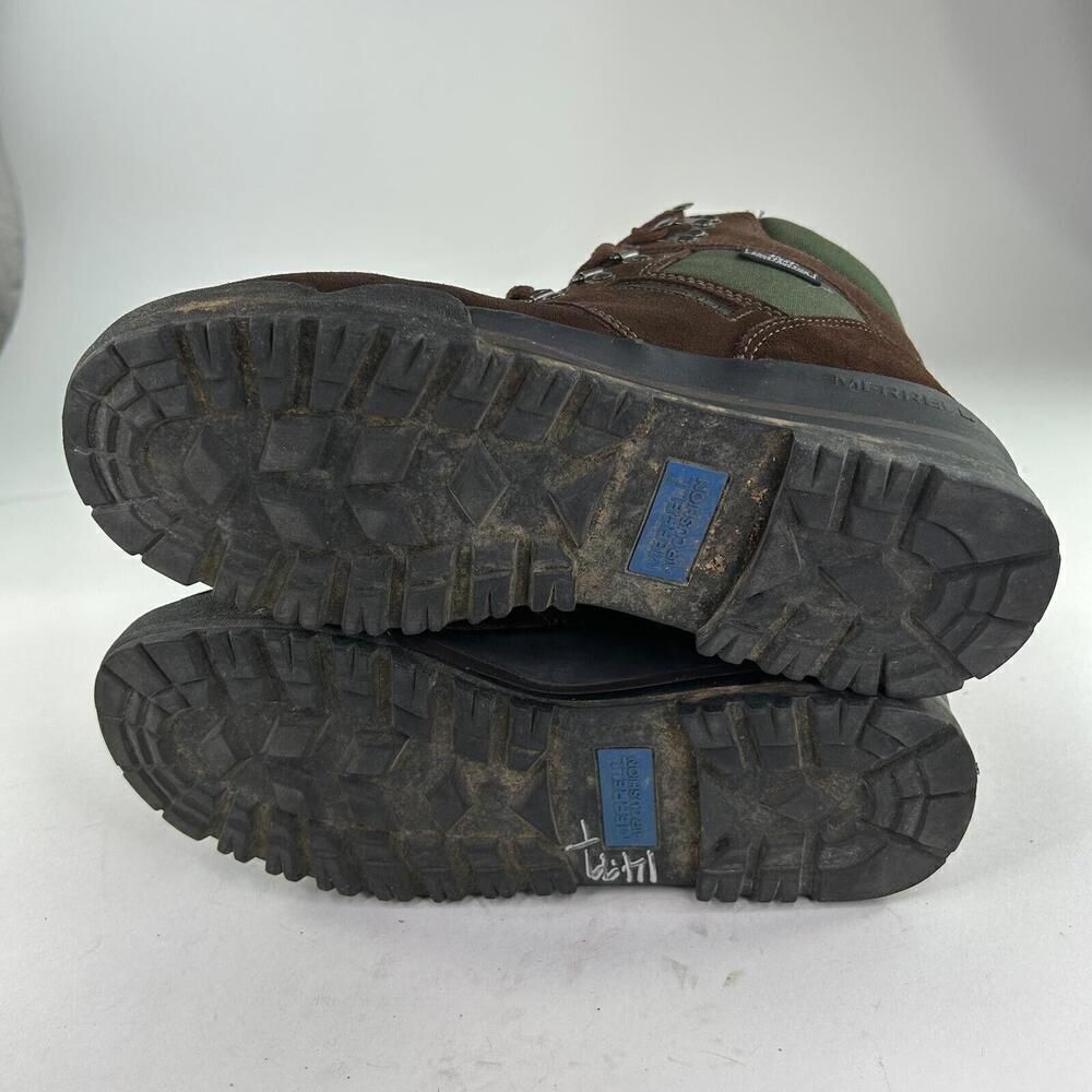 VTG Merrell Nova GTX II Hiking Boots US 7 Men's Brown Green VTG Outdoor Boot - Picture 6 of 9